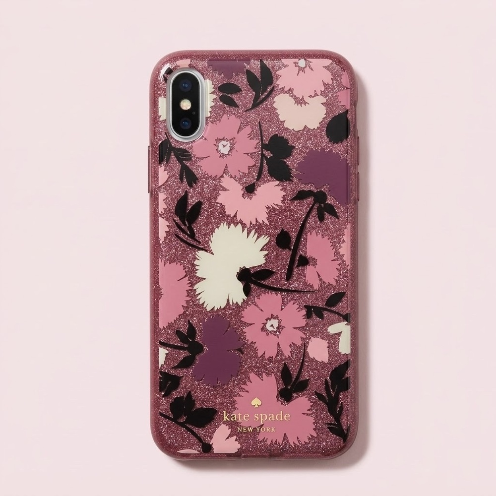 [BOGO] Kate Spade‎ Pink Glitter Flower iPhone XR Case